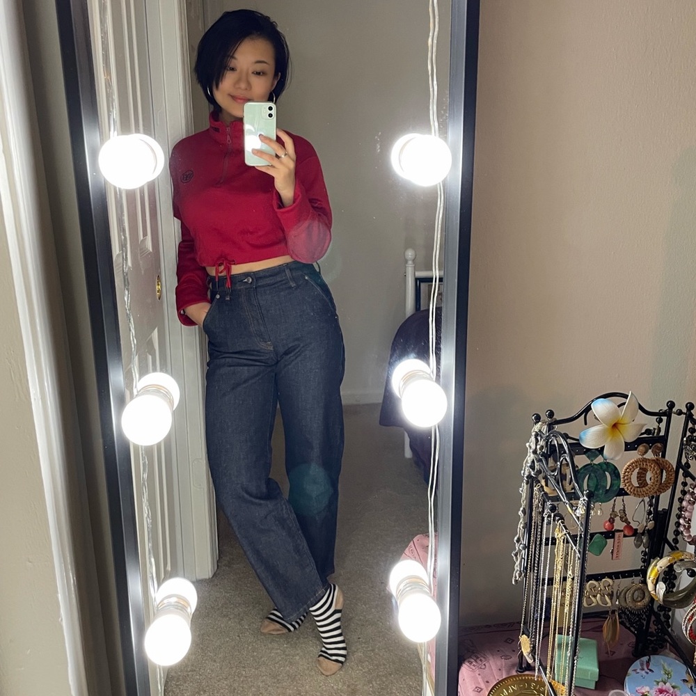 Everlane Jeans, size 25, dark indigo color
